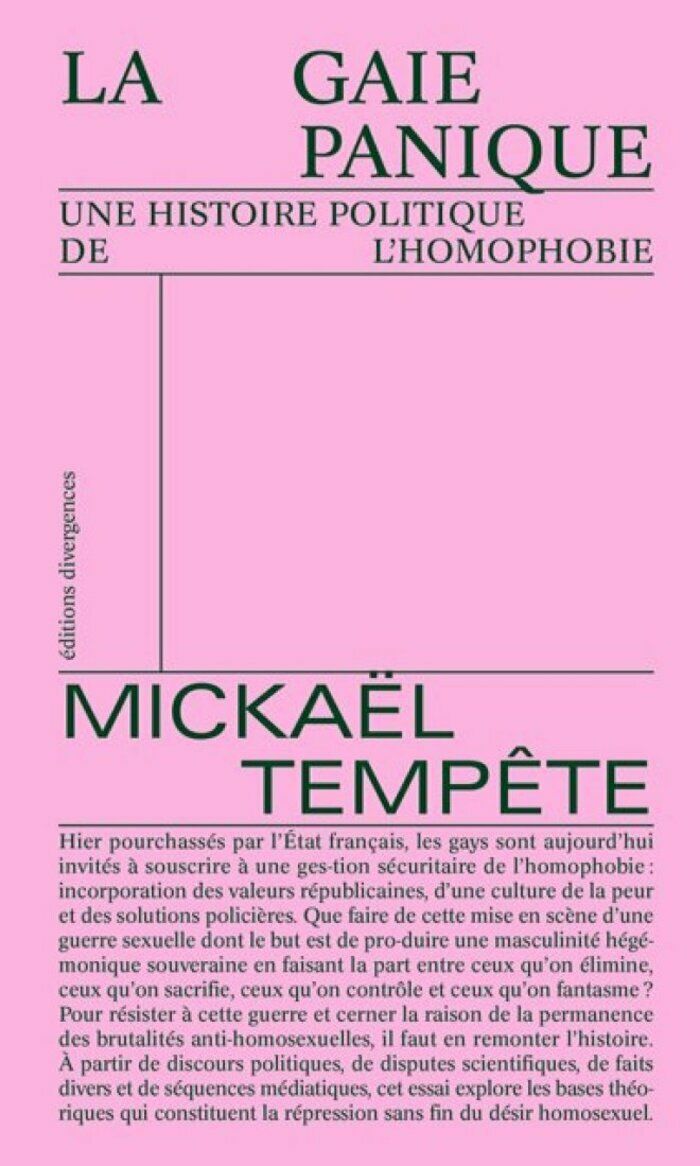 Rencontre autour du livre de Mickaël Tempête "La Gaie Panique" (Divergences)