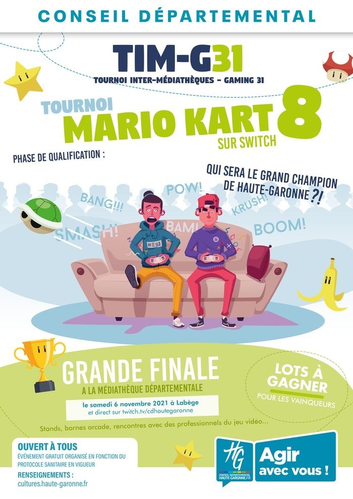 Tournoi Mario Kart en médiathèques : soyez dans le game !