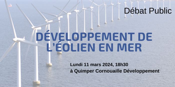 Le débat réunira un panel d’intervenants afin d’envisager les enjeux techniques, environnementaux, économiques, etc. de l’éolien en mer puis donnera lieu à un échange avec la salle.