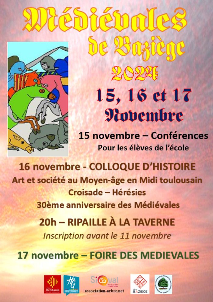 Les Médiévales proposent le samedi des conférences sur l'histoire du Lauragais et du Midi toulousain , avec à 20h un repas à la taverne et la dimanche une foire avec démonstrations de savoir-faire.