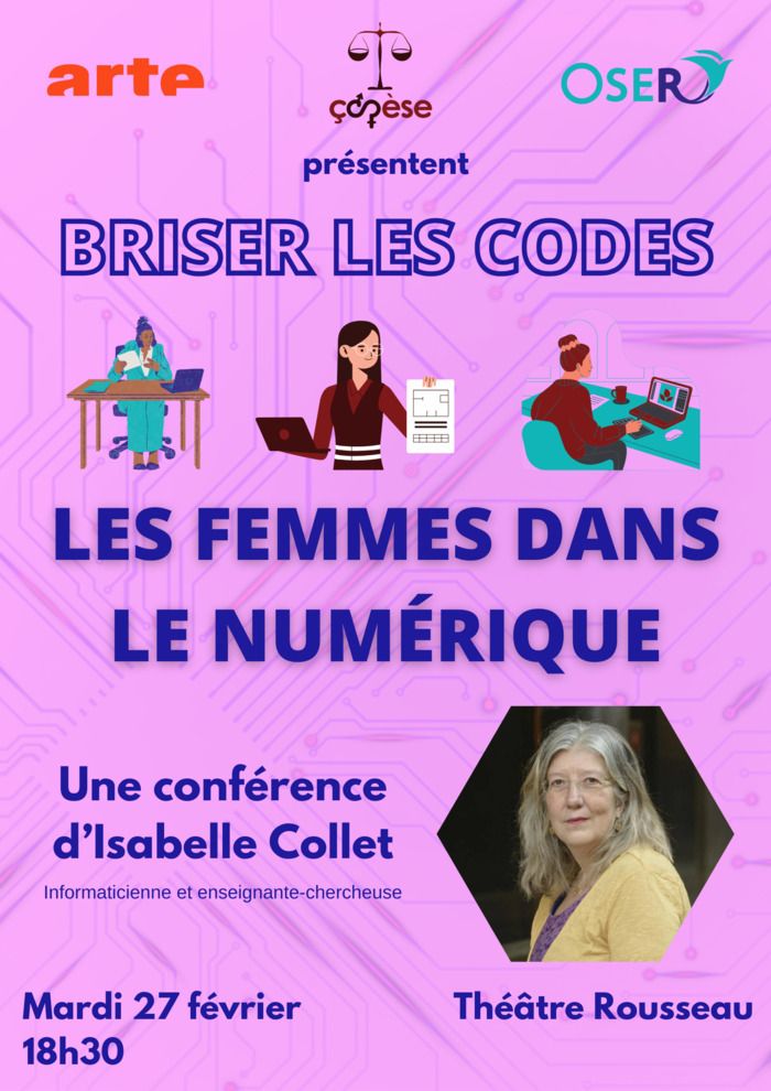 Informaticienne, enseignante-chercheuse et romancière française, Isabelle Collet s'intéresse aux questions de genre et aux discriminations envers les femmes dans l'informatique et les sciences.