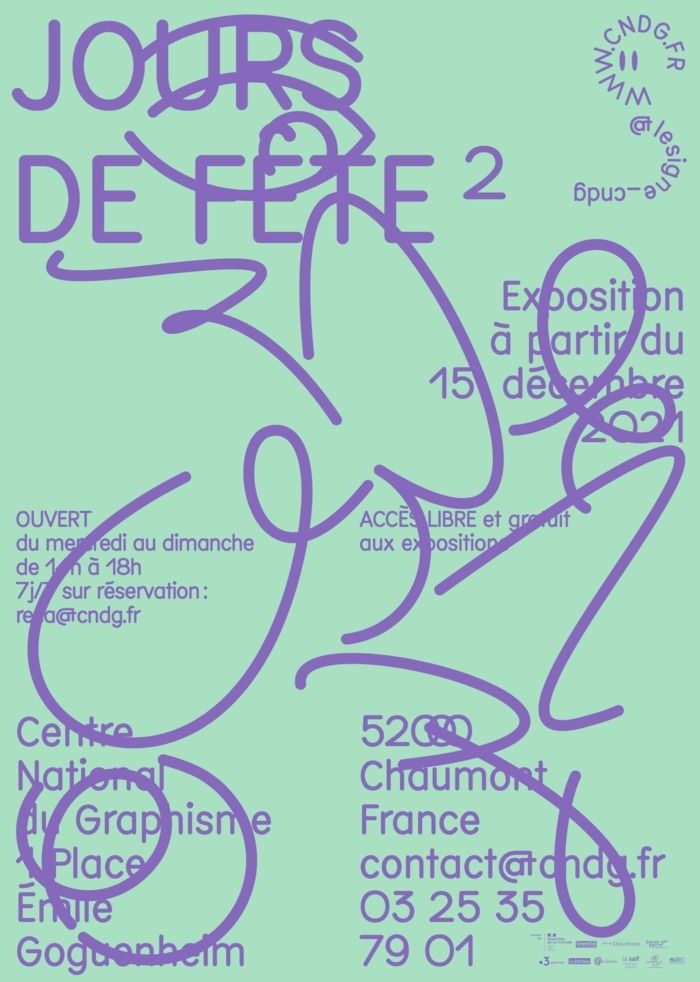 Nous sommes heureux de vous annoncer l'inauguration du parcours permanent d'affiches, intitulé « Jours de fête 2 » présenté au Signe à partir du 15 décembre !