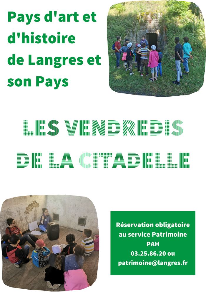 Tous les vendredis après-midi de juillet, le service Patrimoine Pays d'art et d'histoire propose des ateliers pour les 6-12 ans en lien avec l'événement "Tonnerres de la Citadelle"