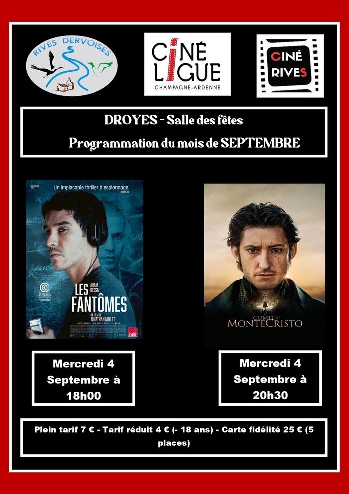 2 séances de cinéma se tiendront le mercredi 4 septembre à 18h et 20h30 avec la Guinguette Mobile