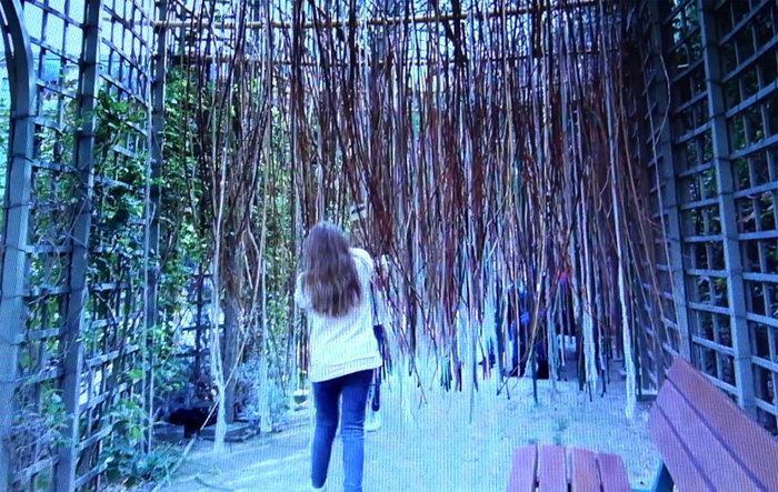 Cie Akousthéa L'arbre à frôler est une sculpture constituée d’une structure en bois, recouverte d’écorces naturelles, et prolongée d’un ensemble de lianes végétales interactives. Cette...