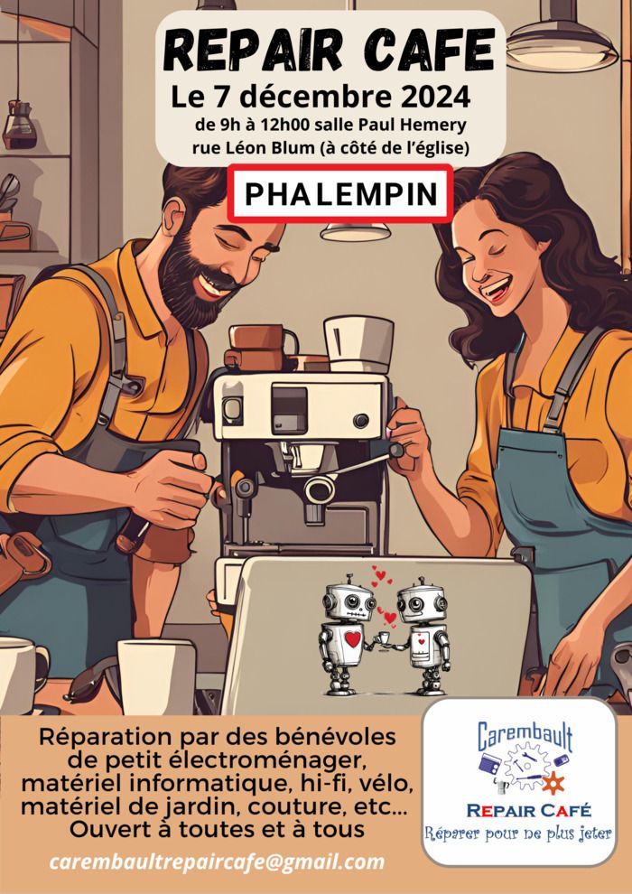 Le 07 décembre 2024, à Phalempin, le 8e repair café est organisé