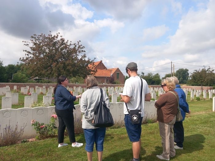 Visite guidée du cimetière militaire de Rue-Pétillon (Fleurbaix)