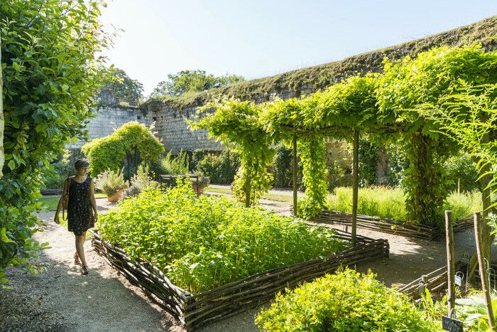 Thematische Tour rund um den mittelalterlich inspirierten Garten. Der Besucher ist eingeladen, diesen geschlossenen Garten mit acht Quadraten, in dem Heilpflanzen, Tinkturen und Küchenkräuter präsent…