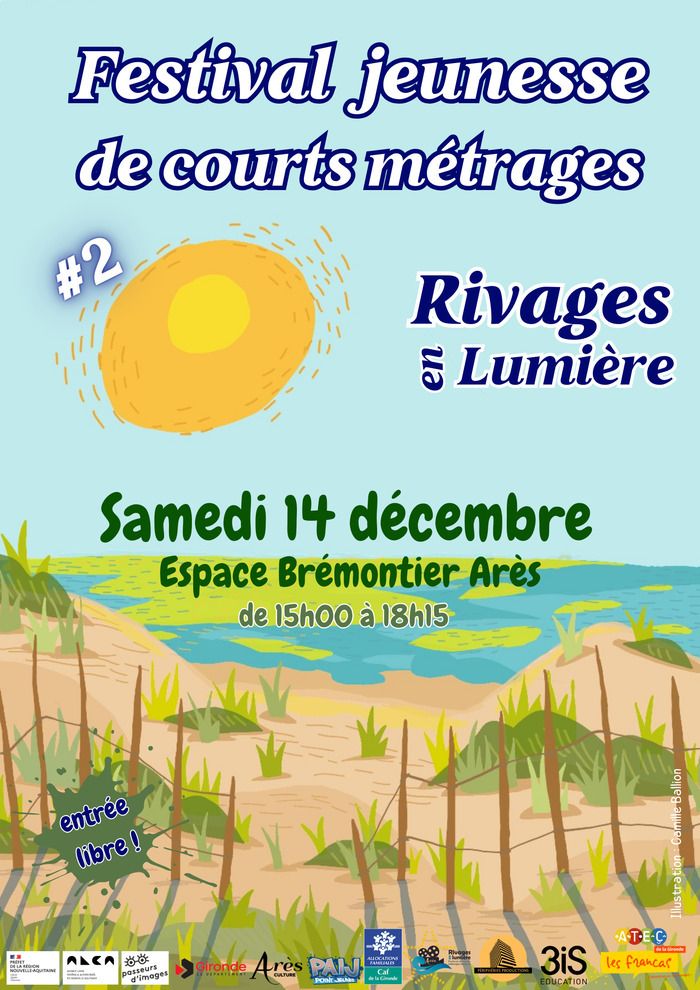 L'association Rivages en lumière présente la deuxième édition du festival de courts-métrages jeunesse. Une sélection de films réalisés par des jeunes âgés de 12 à 25 ans sera projetée en compétition.