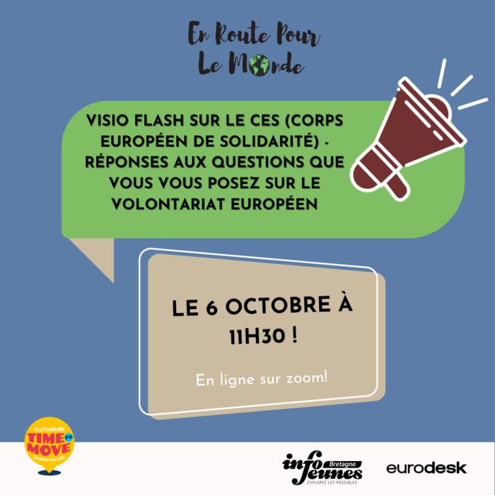 Réponses à toutes vos questions sur le volontariat européen en présence de 2 volontaires allemand et géorgien accueillis au CRIJ