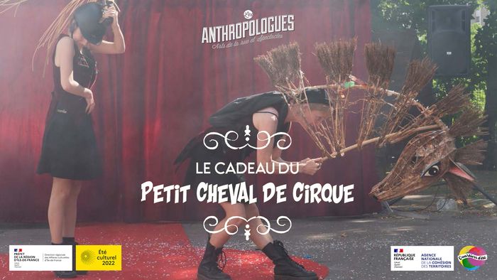 Le petit cheval de cirque des Anthropologues prend ses quartiers d'été en juillet et août au parc Montreau (Montreuil, 93). Les représentations sont précédées d'ateliers pour les enfants.