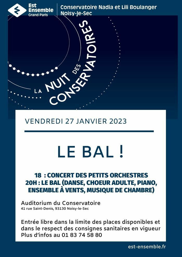 Comme chaque année, le conservatoire participe à la Nuit des conservatoires, grande manifestation nationale dont le but est d’ouvrir les portes des conservatoires à tous.