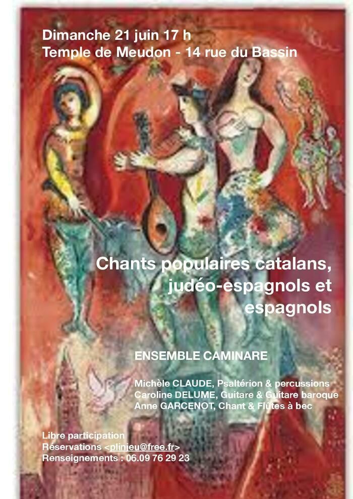 Chants populaires catalans, judéo-espagnols et espagnols