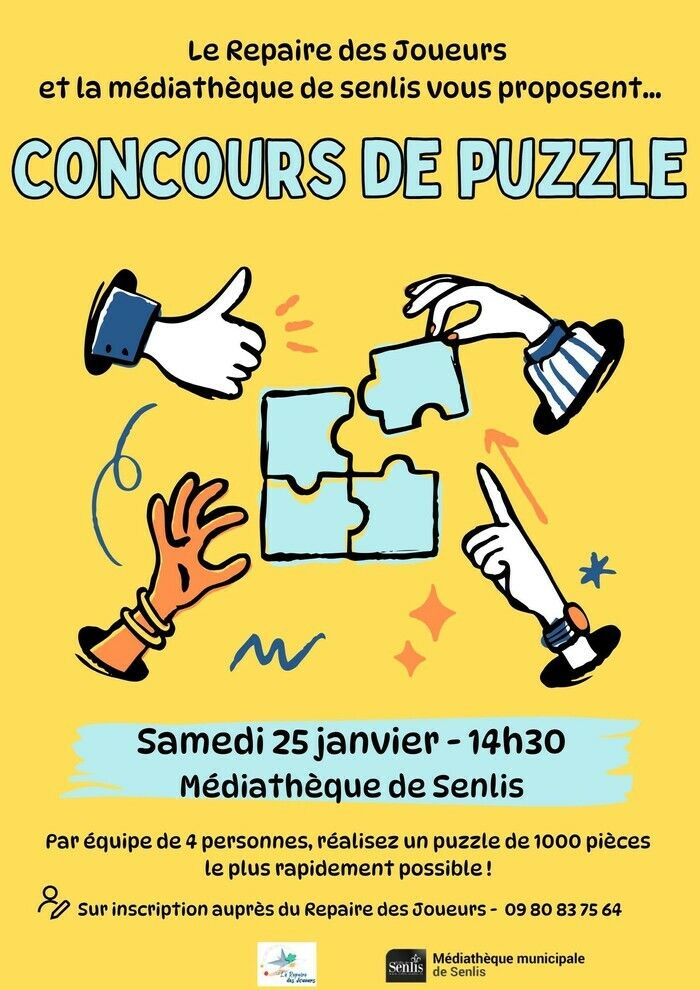 Relèverez-vous le défi ? 10 puzzles identiques, 10 équipes de 4, une seule gagnera. Constituez votre équipe !