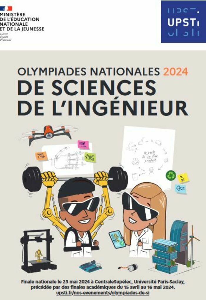 CentraleSupélec reçoit la finale nationale des 15e Olympiades de Sciences de l’Ingénieur qui se tiendra sur le campus de Gif-sur-Yvette.