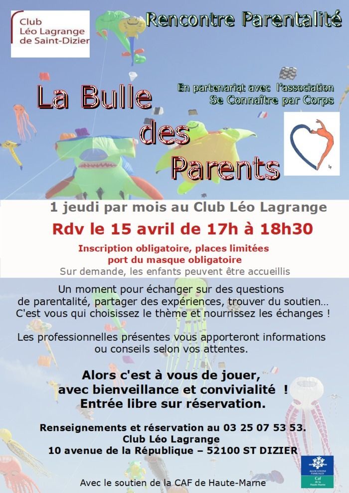 Rencontre entre parents autour de thème de parentalité