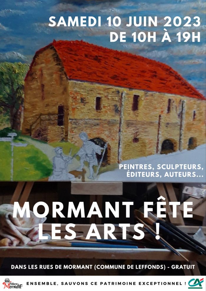 L’association « L’Abbaye de Mormant Revivra », qui œuvre à la valorisation du site historique de Mormant, donne rdv le samedi 10 juin pour une grande fête de village autour des arts et de la culture !