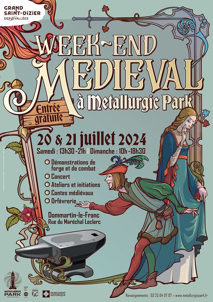 Retrouvez le temps d'un week-end des ateliers autour des arts du feu avec des démonstrations et des exposants qui vous feront revivre le Moyen-Age !