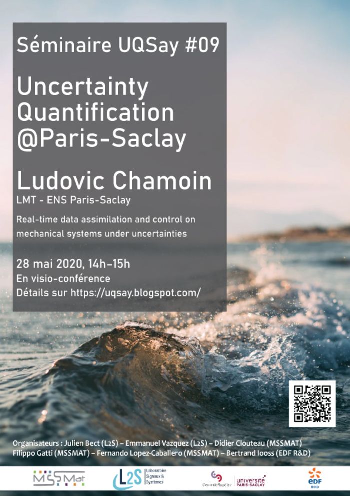 UQSay #09, the 9th seminar on Uncertainty Quantification & related topics @ Paris-Saclay, will take place online next Thursday.