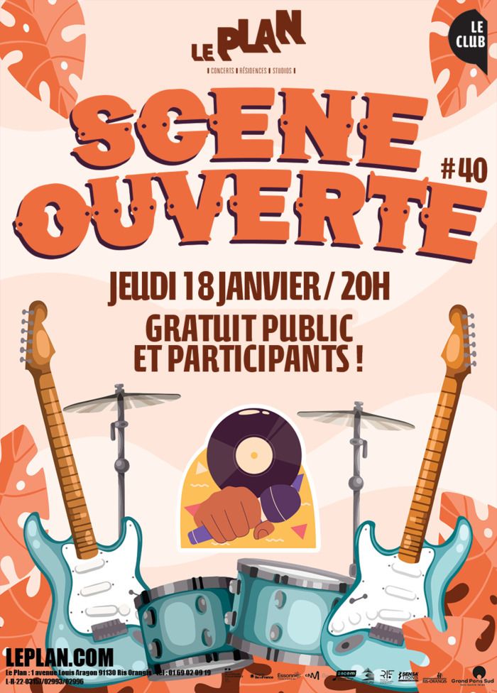 Les Scènes Ouvertes du Plan sont des temps forts dédiés aux musiciens amateurs, pro, solo ou en groupe, le but étant de venir avec son ou ses instruments, d’interpréter des compos, reprises ... !