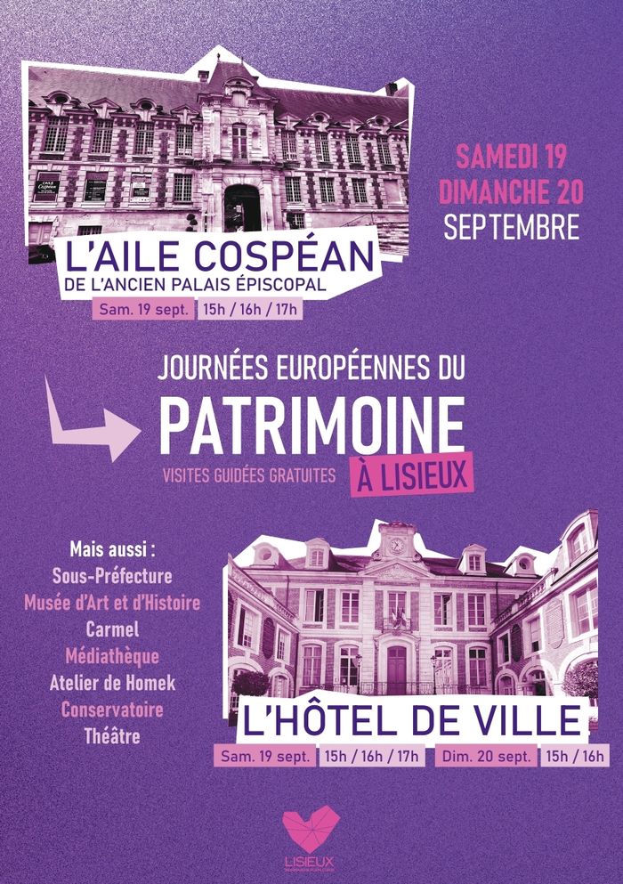 Le patrimoine lexovien vous ouvre ses portes à l’occasion des Journées européennes du patrimoine. Venez découvrir les grands salons, les différentes salles qui l'entourent et plongez dans l’histoire