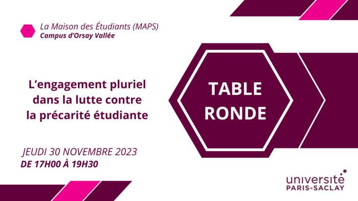 Table ronde sur « L’engagement pluriel dans la lutte contre la précarité étudiante »