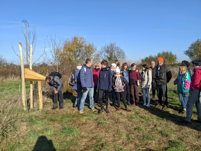 Sentier pédagogique, observation d'oiseaux et traces de mammifères.