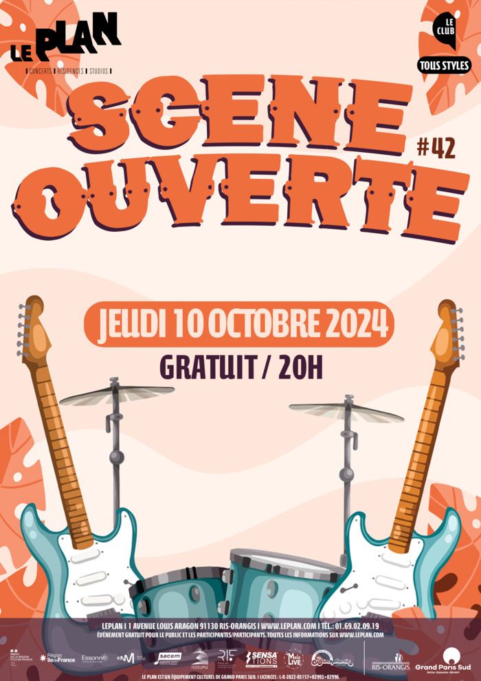 La scène ouverte du trimestre se tiendra le jeudi 10 octobre 2024 !