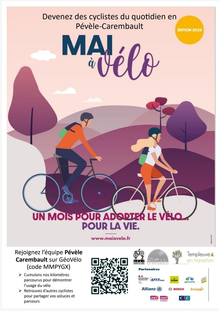 Rejoignez l'équipe Pévèle Carembault pour le challenge Mai à vélo