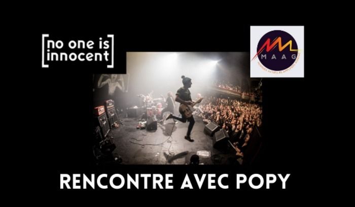 Rencontre avec Popy, guitariste des [No One Is Innocent] nous fait le plaisir d'une petite pause dans leur tournée pour venir à la rencontre du public gonessien.