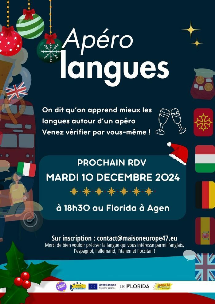 Apéro langues du mois de décembre