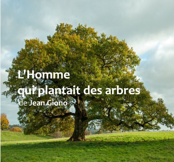 Dans le parc de la propriété Senghor, Les Lecteurs d’un soir interprète “L’homme qui plantait des arbres” de Jean Giono .