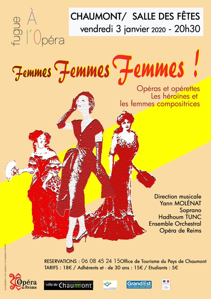 Un Concert festif  pour la nouvelle année.                                                          Ce concert est dédié à la FEMME,  la femme héroïne des Opéras et des Opérettes .