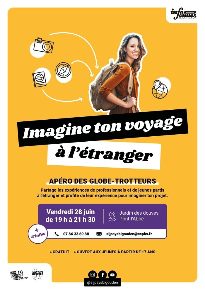 Partage d'expériences de jeunes et de professionnel.les ayant vécu une expérience à l'étranger pour imaginer et concrétiser son propre projet de mobilité internationale.