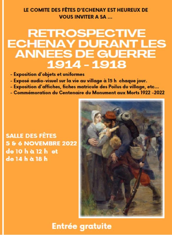 Echenay durant la Grande Guerre et l'immédiat après-guerre