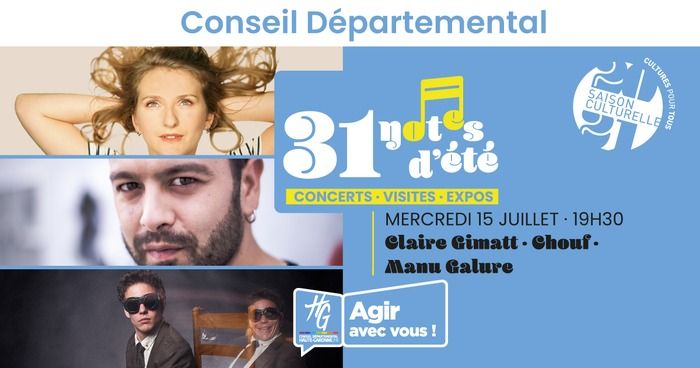 Artistes :  CLAIRE GIMATT, CHOUF, MANU GALURE // Visites touristiques : VISITE DU CHÂTEAU PLAISANCE À VACQUIERS, PRÉSENTATION DU VIGNOBLE AOP FRONTON