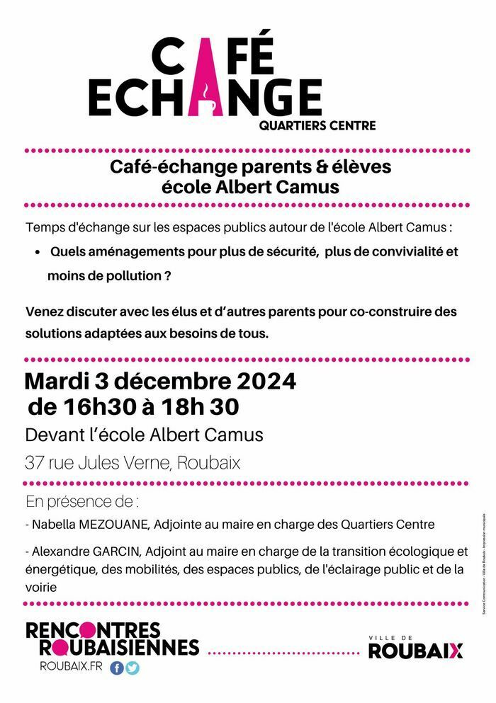 Temps d'échange sur les espaces publics autour de l'école Albert Camus