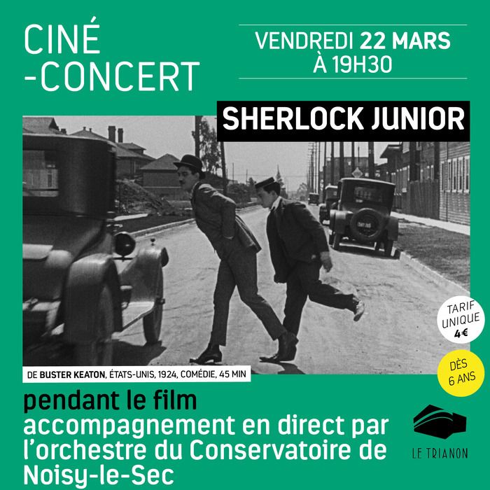 Court métrage de Buster Keaton mis en musique par l'Orchestre des grands élèves du conservatoire