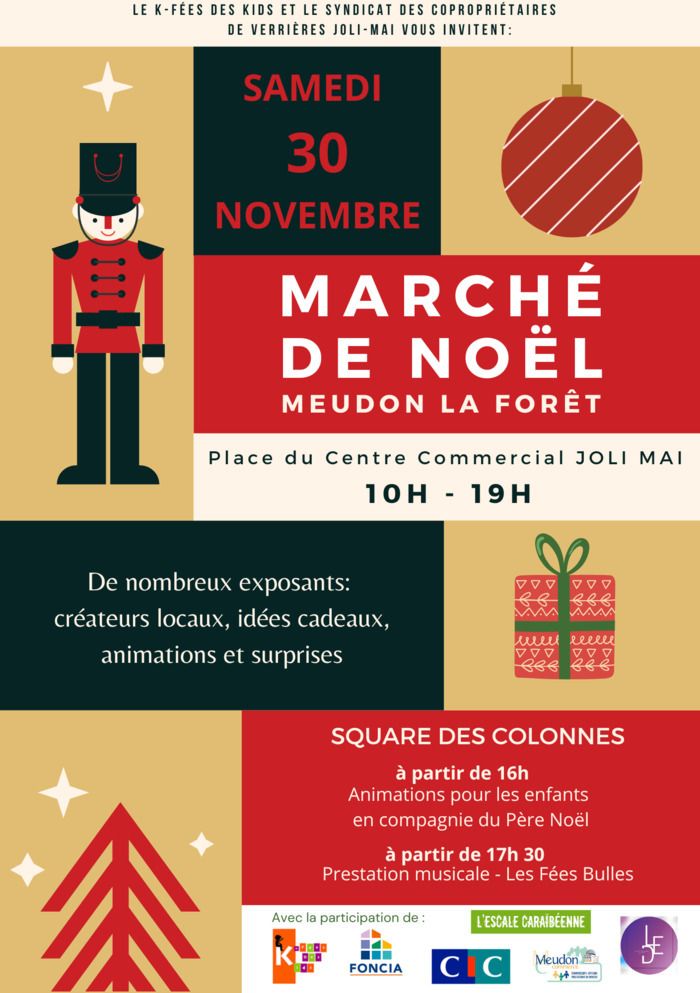 L'association le K-fées des Kids propose son marché de Noël avec exposants et animations tout au long de la journée du samedi 30 Novembre.