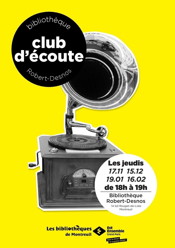 Venez partager et échanger autour de la musique lors du club d’écoute.