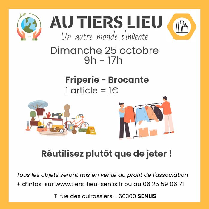 Brocante et Friperie, tous les articles à 1 euro,