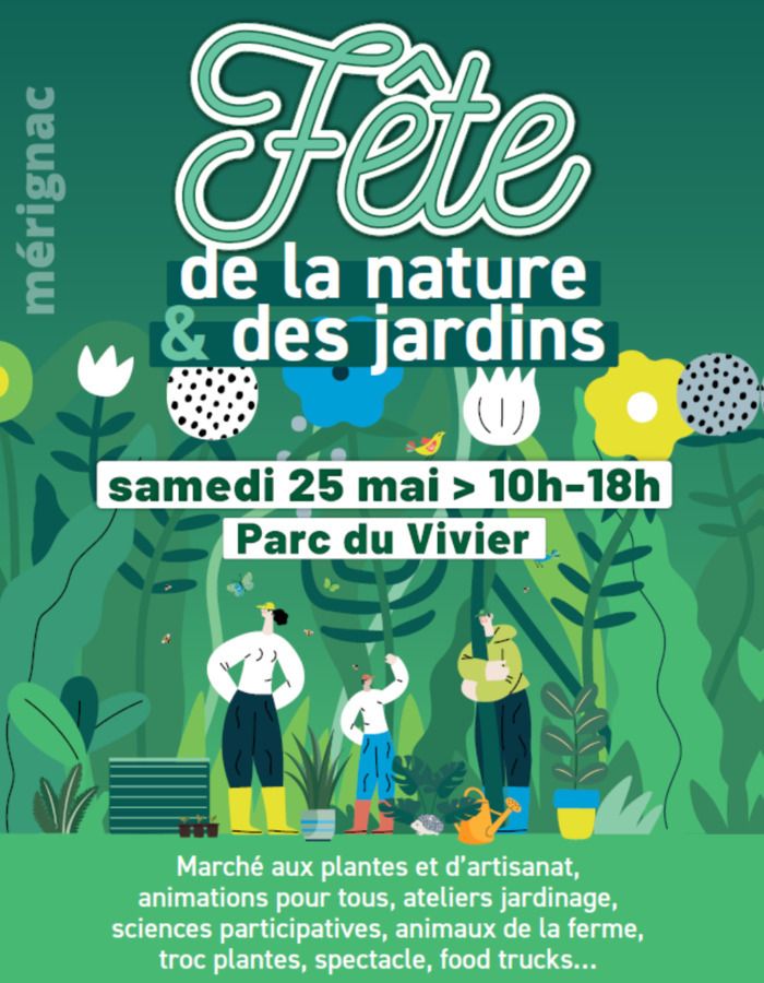 Le 25 mai de 10h à 18h, le parc du Vivier accueille la 1re édition de la fête de la nature et des jardins. De nombreuses animations pour petits et grands vous attendent !