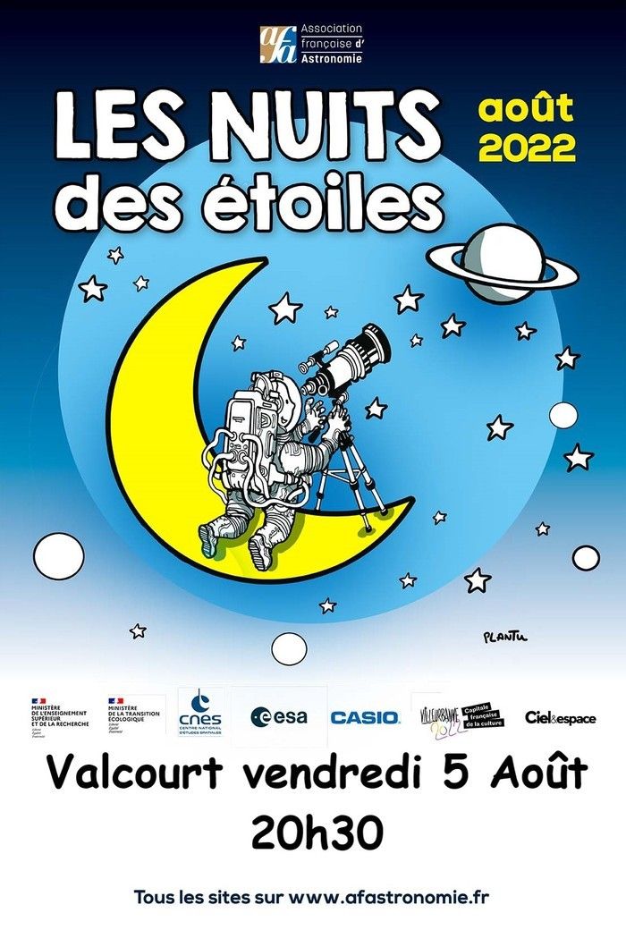 Vendredi 5 août Observatoire de Valcourt 20h30