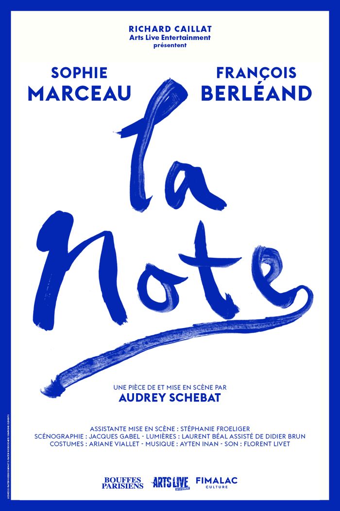 Préparez-vous à une soirée de rires et d’émotions avec "La Note", une comédie de boulevard irrésistible mettant en vedette Sophie Marceau et François Berléand.