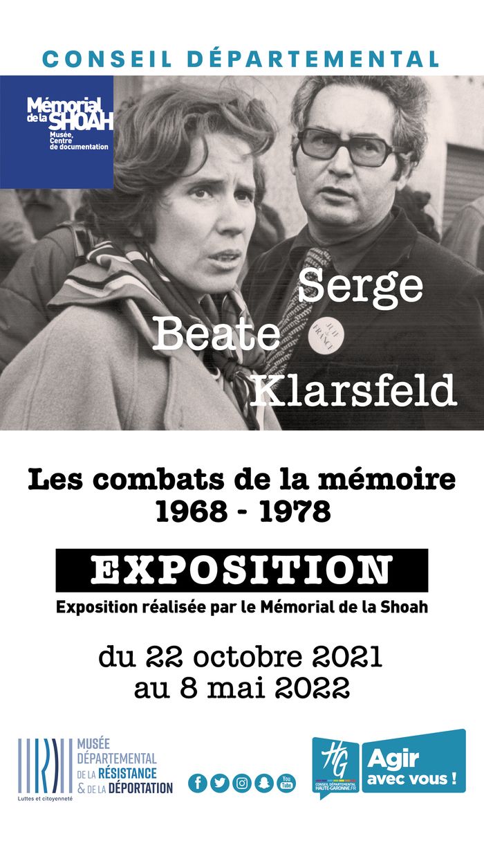 Visites commentées de l’exposition Beate & Serge Klarsfeld. Les combats de la mémoire (1968 - 1978 )