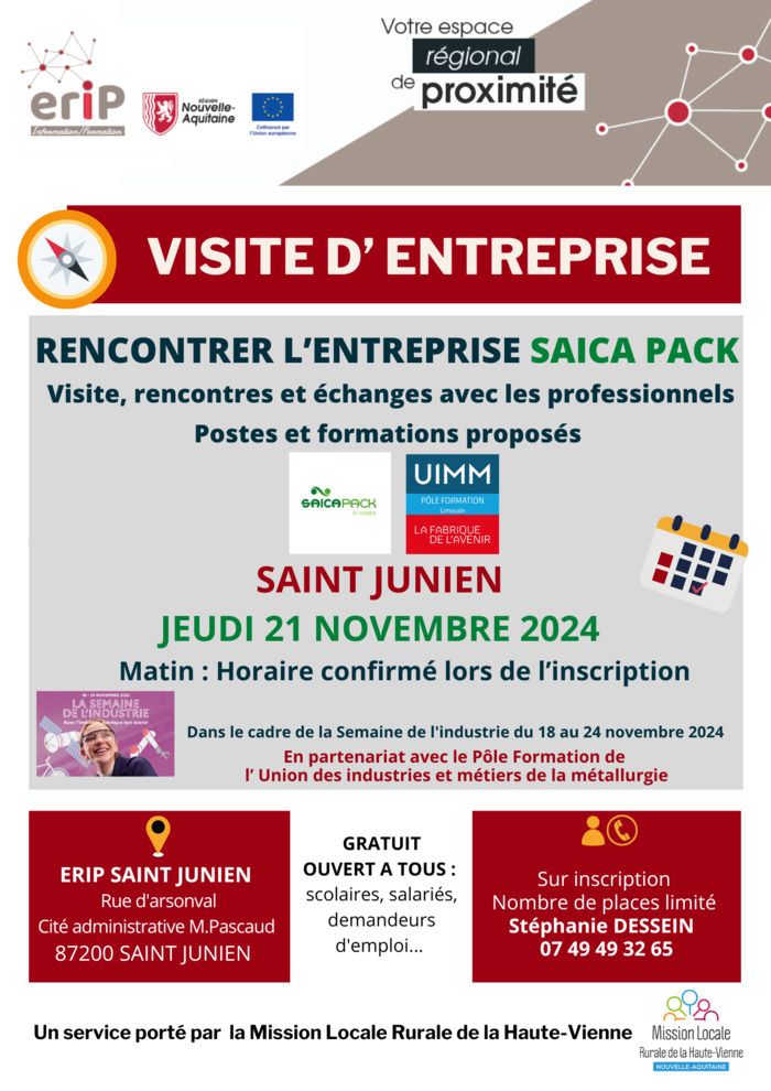 Venez rencontrer l'entreprise SAICA PACK