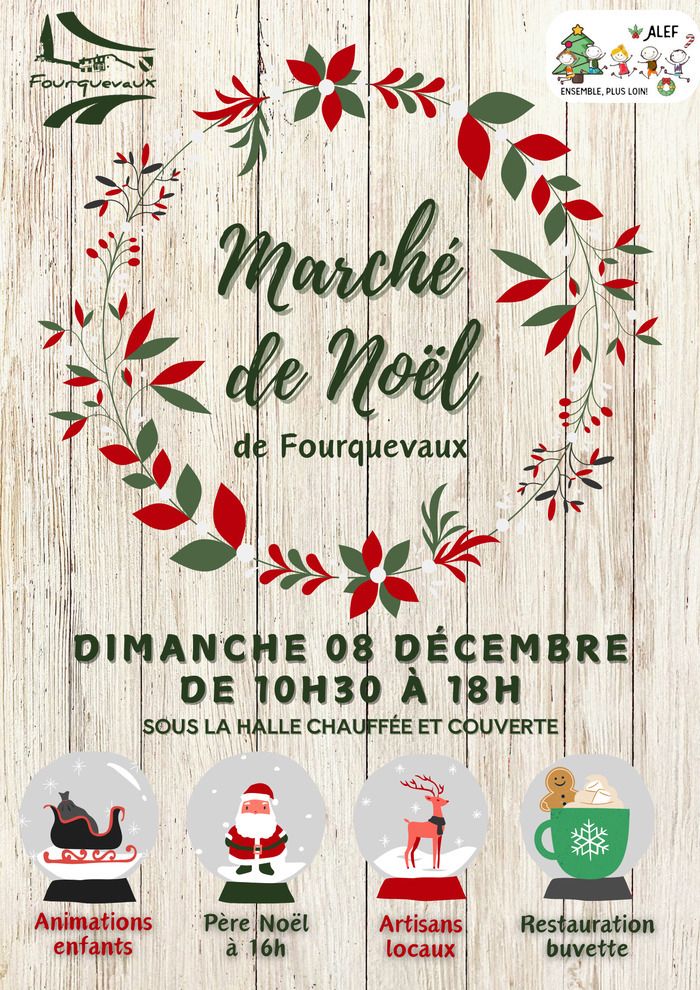 Dimanche 8 décembre, venez visiter notre marché de noël où créateurs et animations pour les enfants vous attendent. Restauration et buvette sur place