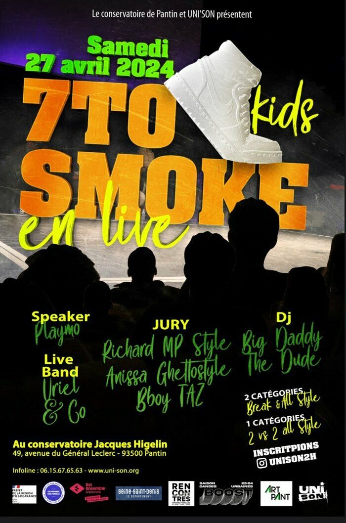 Le 7 to Smoke en Live est un battle autour de la danse et la musique en live.