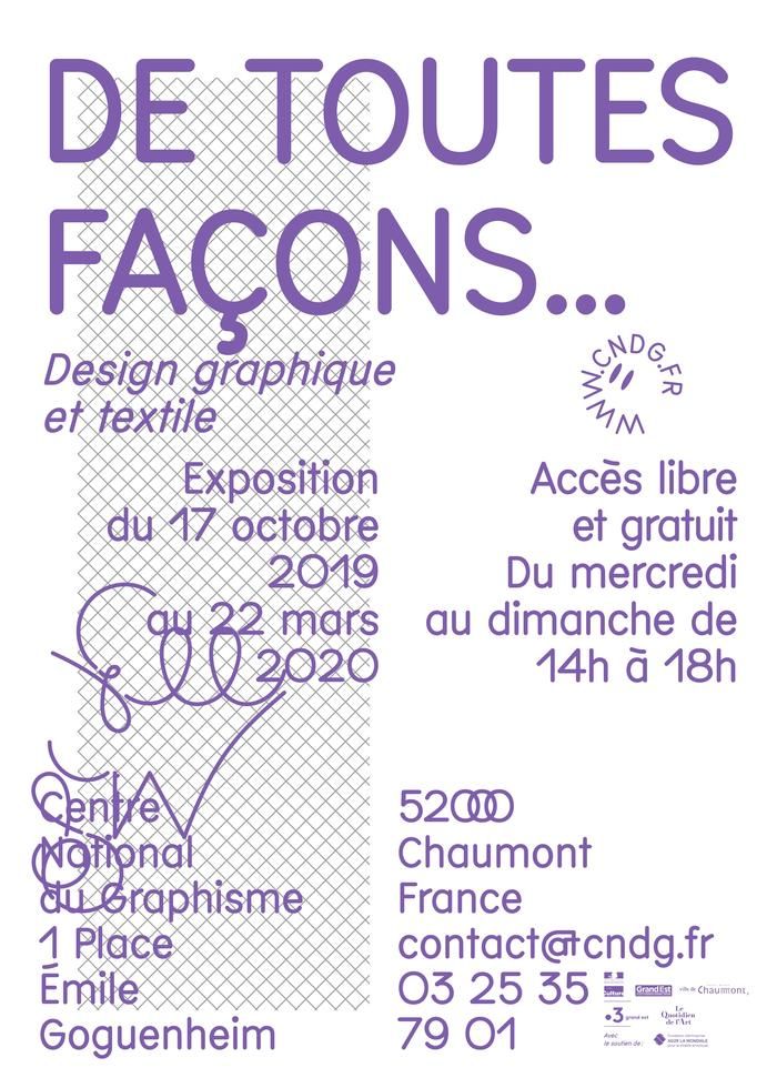 Exposition sur le design graphique et textile