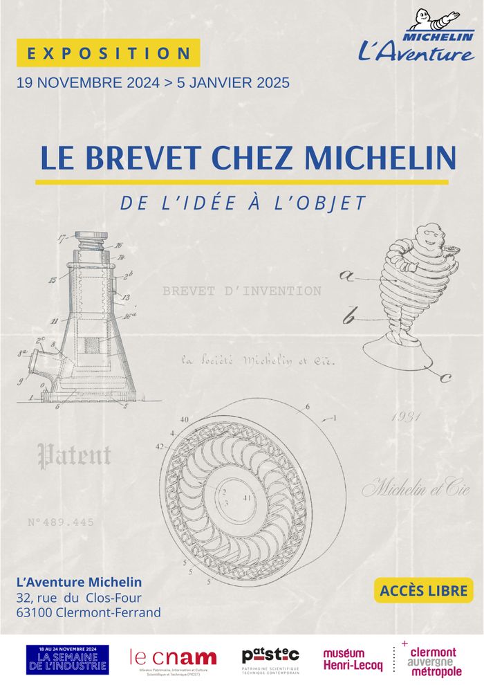 Présentation des brevets d’invention au travers du fonds de brevets conservé par le service Patrimoine Historique Michelin